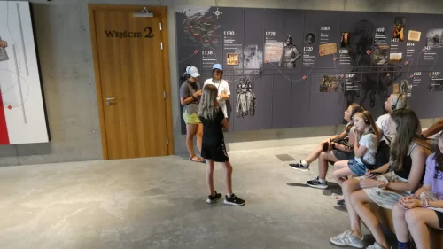 W Muzeum Bitwy pod Grunwaldem.